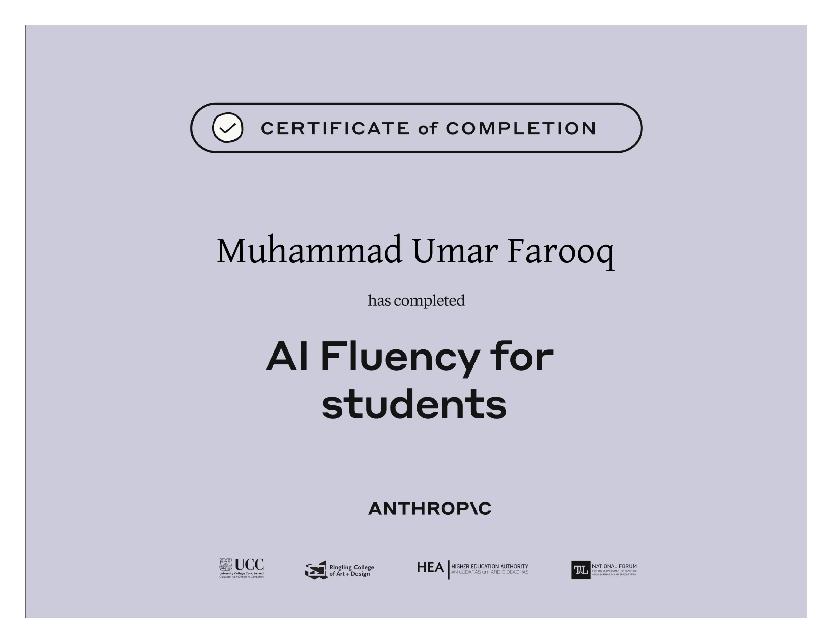 AI Fluency for Students - Anthropic
