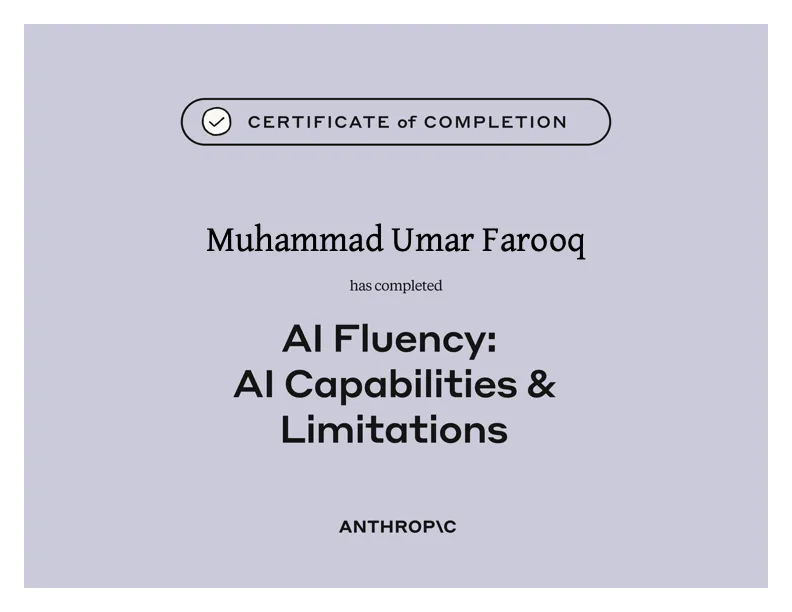 Professional Certificate