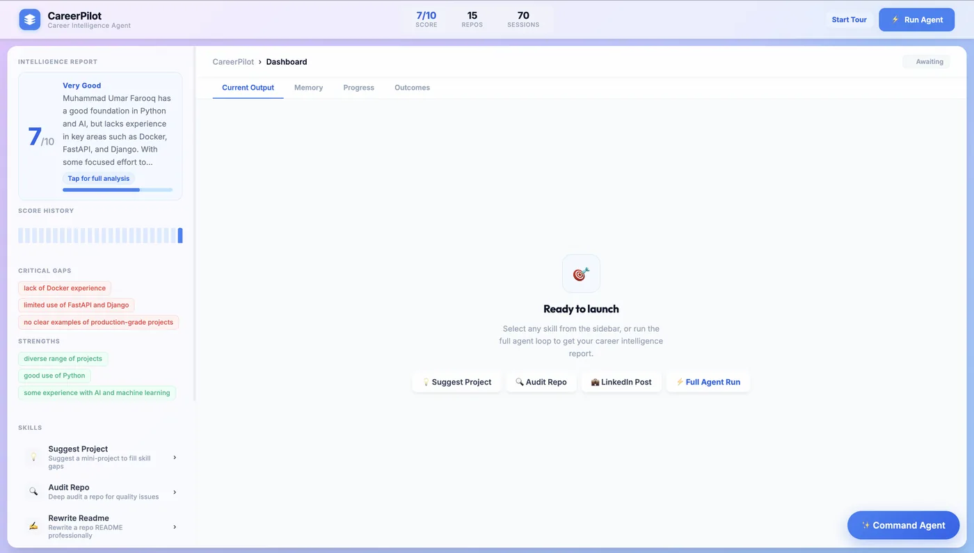 CareerPilot Agent preview