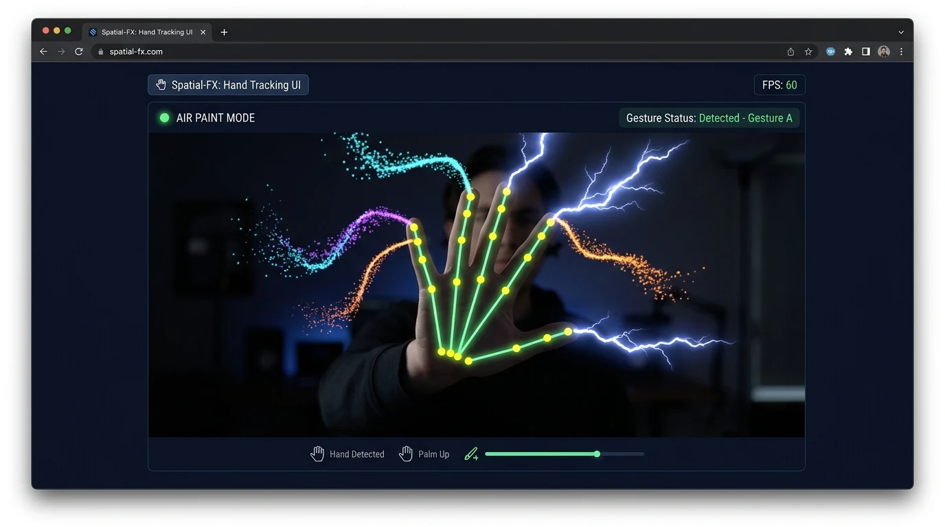 Spatial-FX hand tracking preview